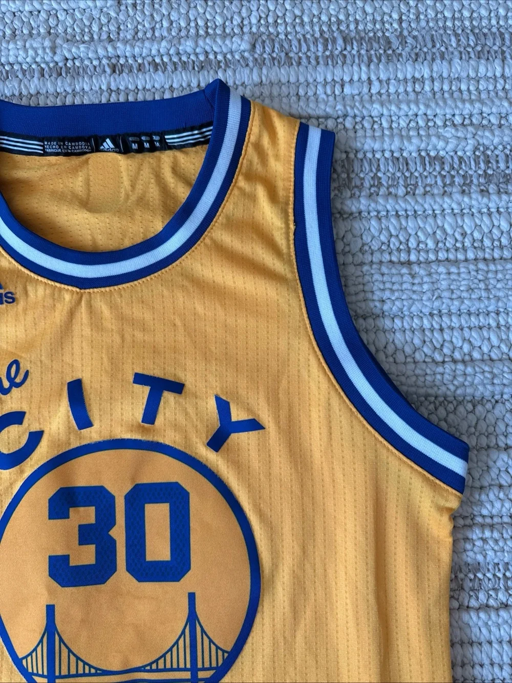 Adidas Steph Curry #30 Golden State Warriors Jersey Youth Med +2 Length THE CITY